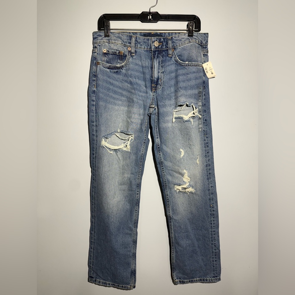 Aeropostale‎ Women's Relaxed Blue Distressed Jeans